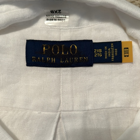 Polo Ralph Lauren - Men’s Linen Lightweight Button Down- Size 2XB - Picture 8 of 8